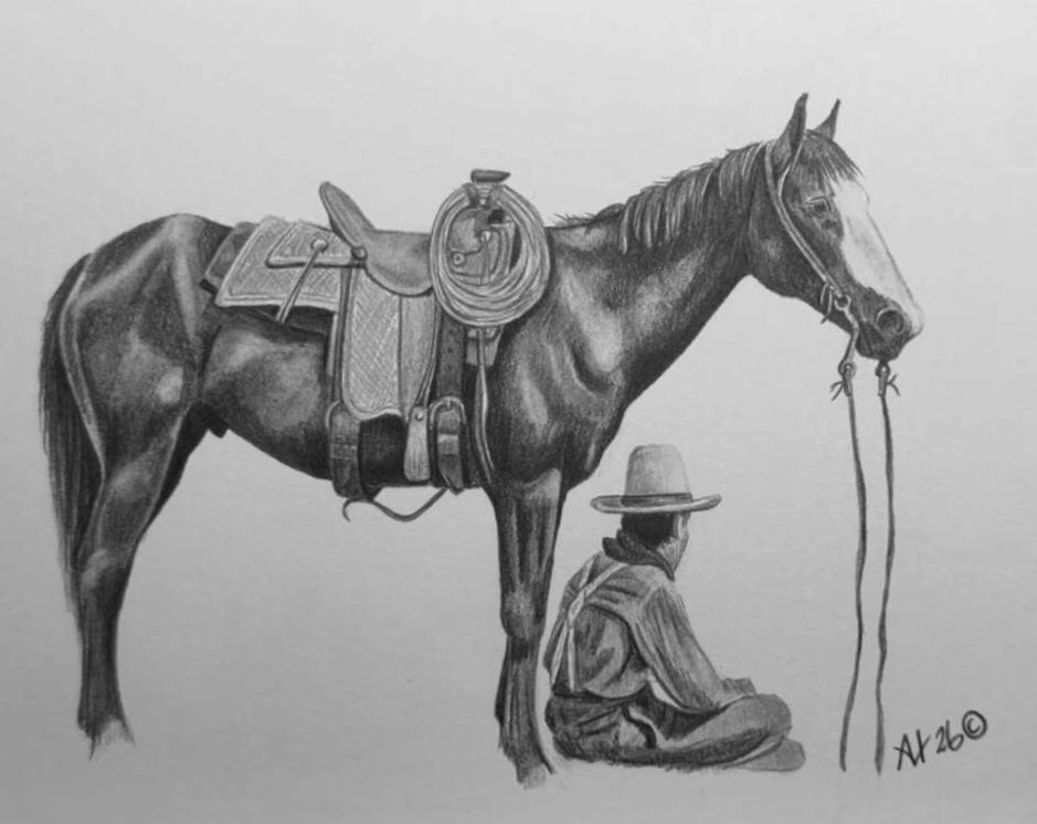 Cowboy Drawing